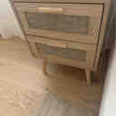 Bay Isle Home™ Spurlin Rattan Nightstand With 2 Storage Drawers ...
